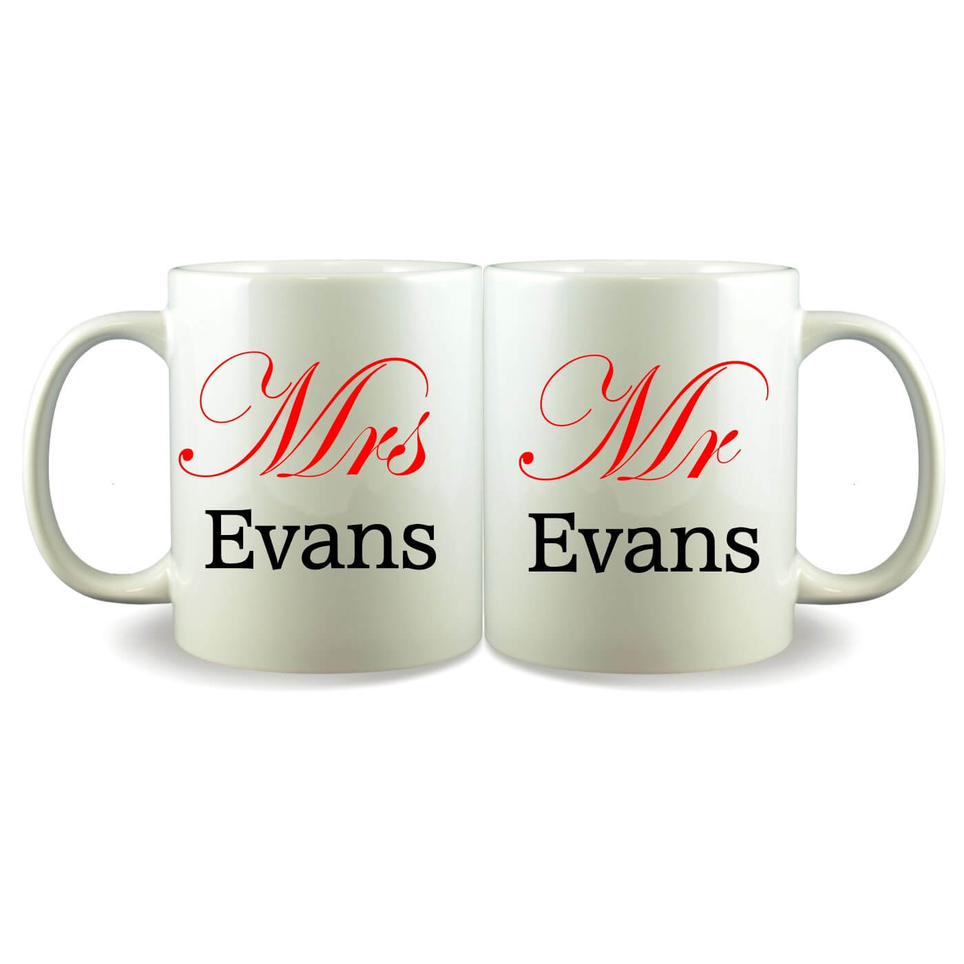 Personalised Mug Set - Mrs & Mr