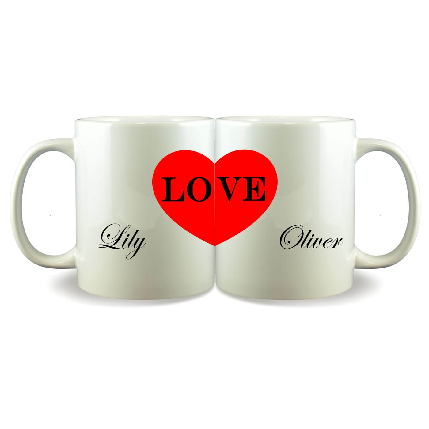 Personalised Mug Set - His And Hers