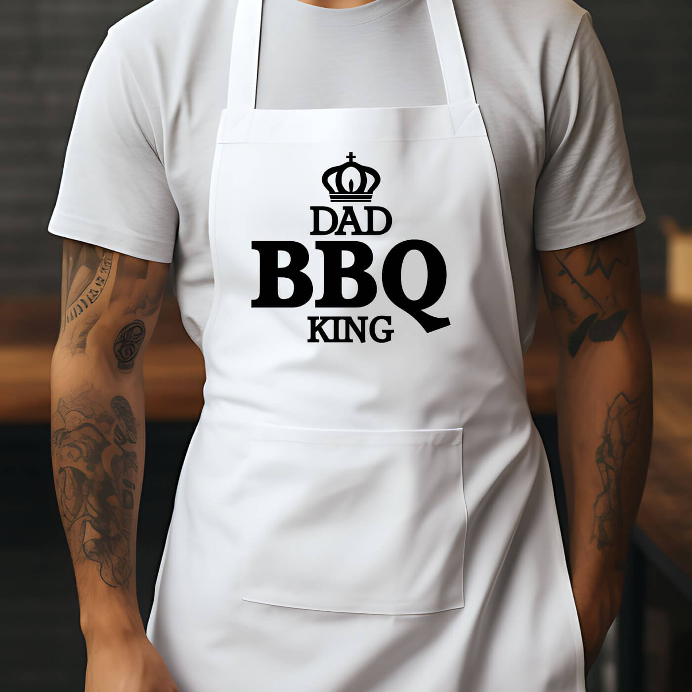 Personalised Apron For Him - BBQ KING