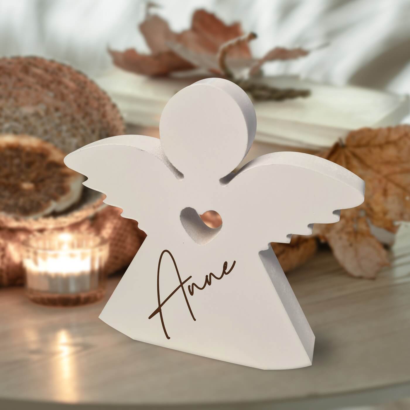 Personalised Wooden Angel - Name