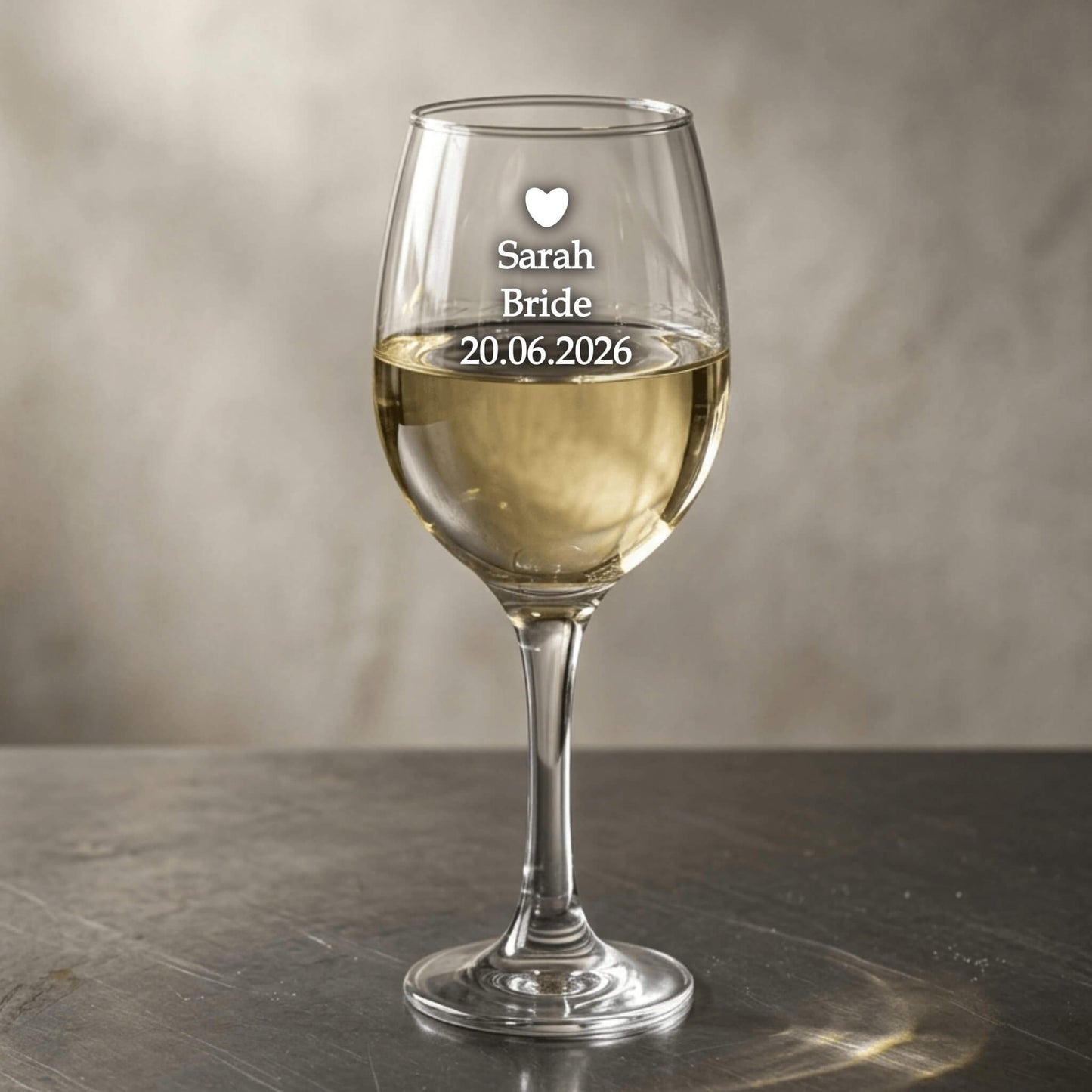 Personalised Wine glass - Bride