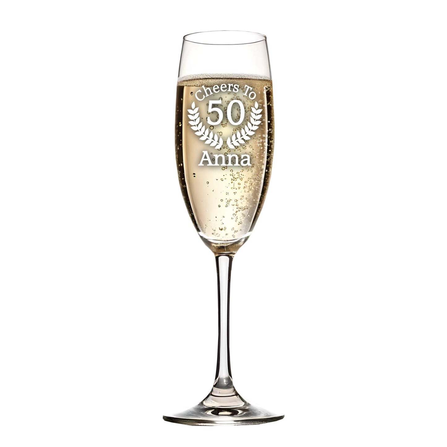 Personalised Champagne Flute - Cheers