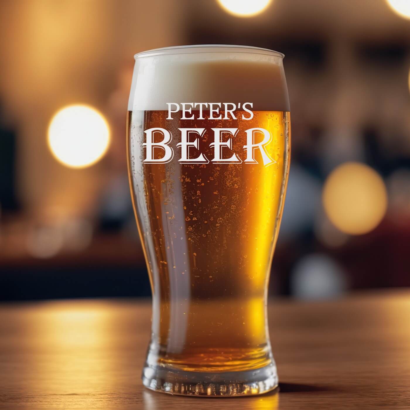 Personalised Pint Glass - Beer Lover