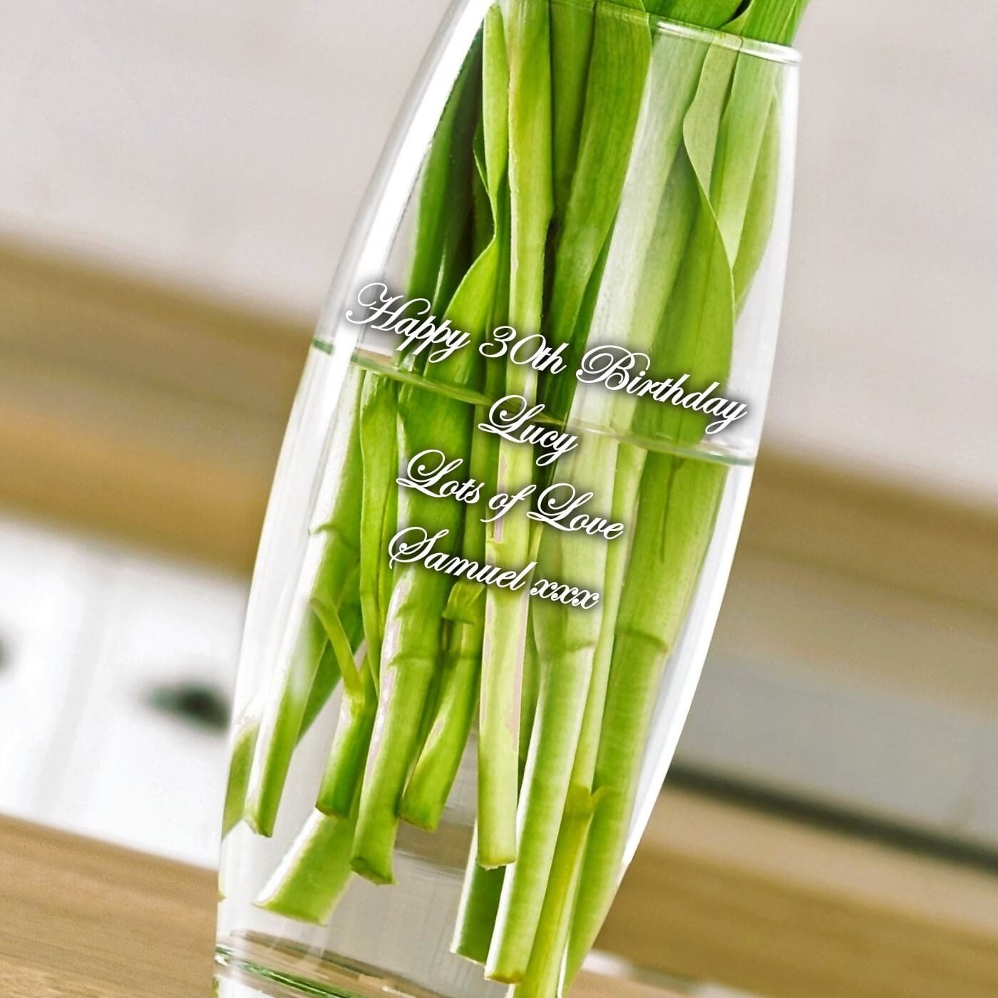 Personalised Bullet Vase - Message