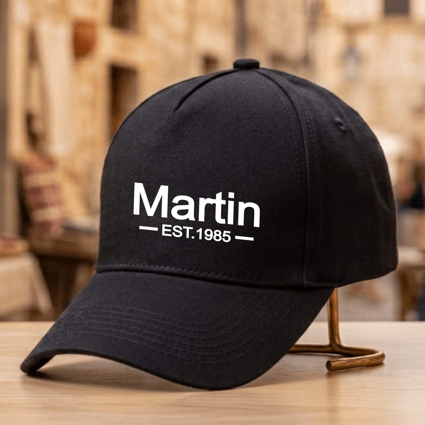 Personalised Baseball Cap – Custom Name & Date – Ideal Gift