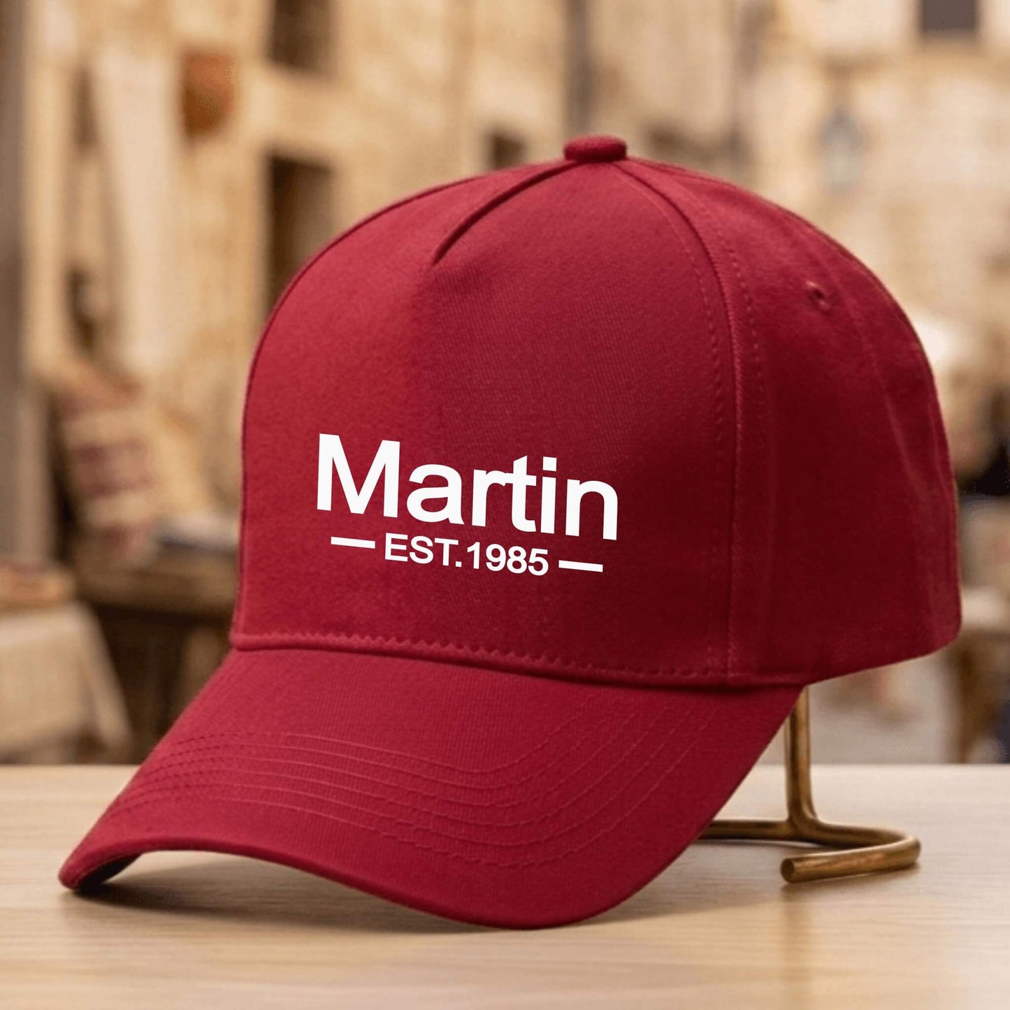 Personalised Baseball Cap – Custom Name & Date – Ideal Gift