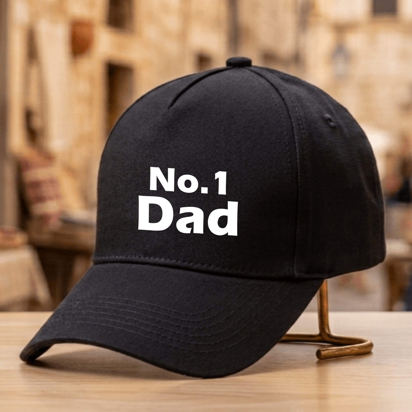Personalised Baseball Cap – No. 1 Dad – Father's Gift Idea
