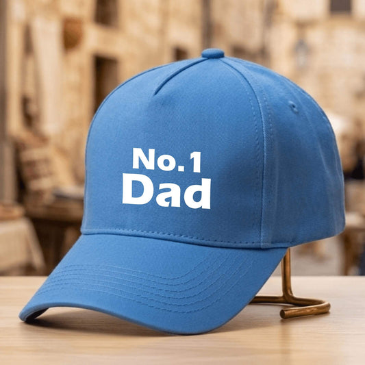 Personalised Baseball Cap – No. 1 Dad – Father's Gift Idea