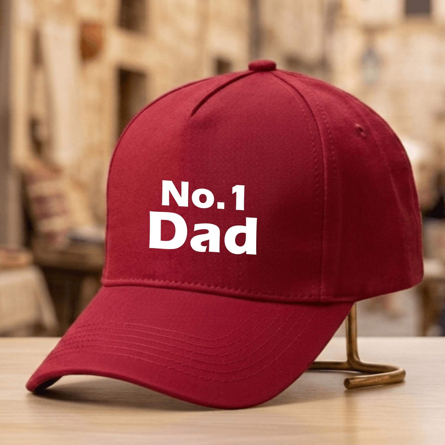 Personalised Baseball Cap – No. 1 Dad – Father's Gift Idea