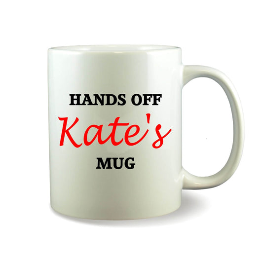 Personalised Mug - Hands Off