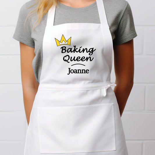Personalised Apron For Her - Baking Queen