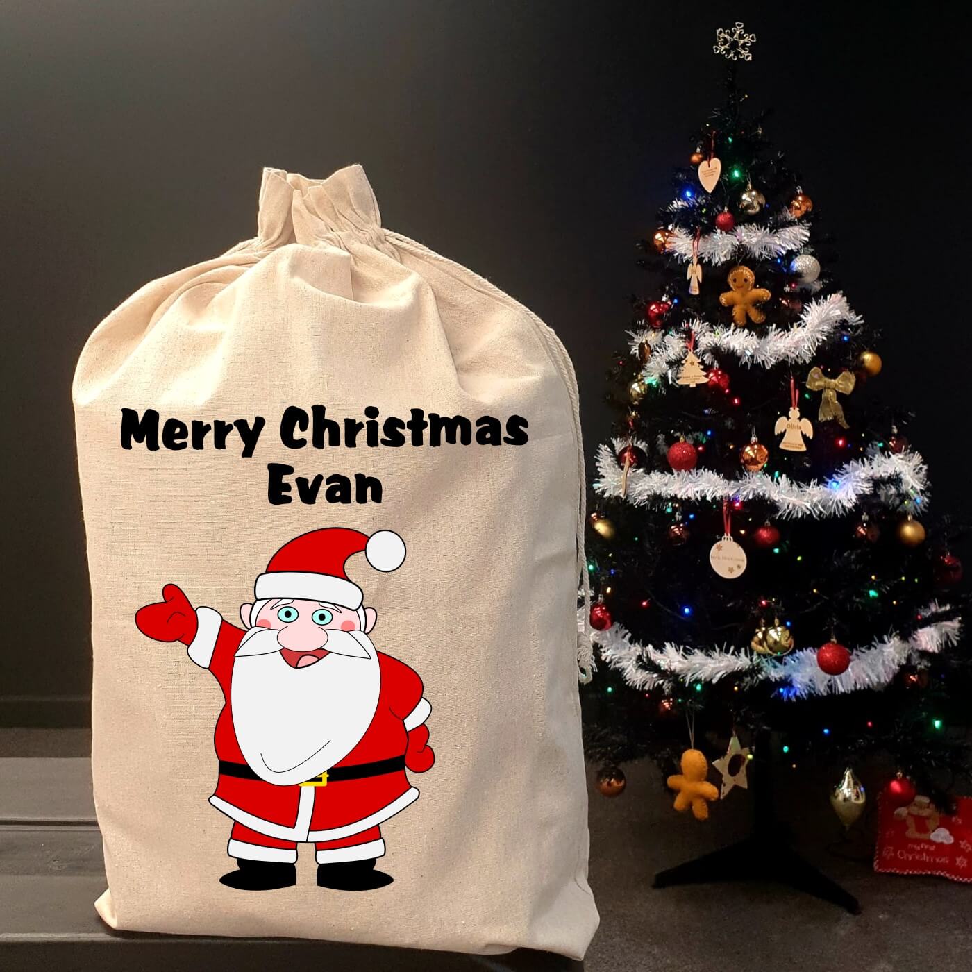 Personalised  Christmas Sack - Santa