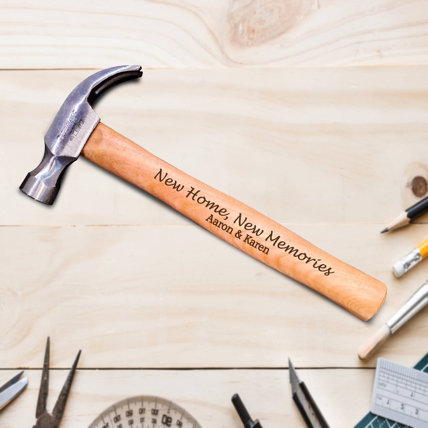 Personalised Hammer 16OZ - New Home, New Memories