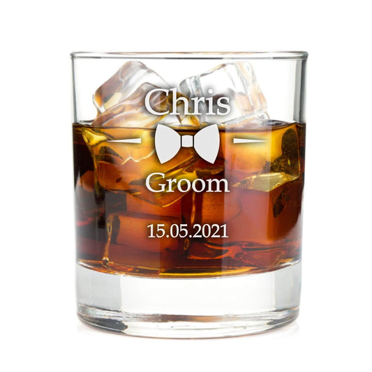 Personalised Whiskey Glass - Groom
