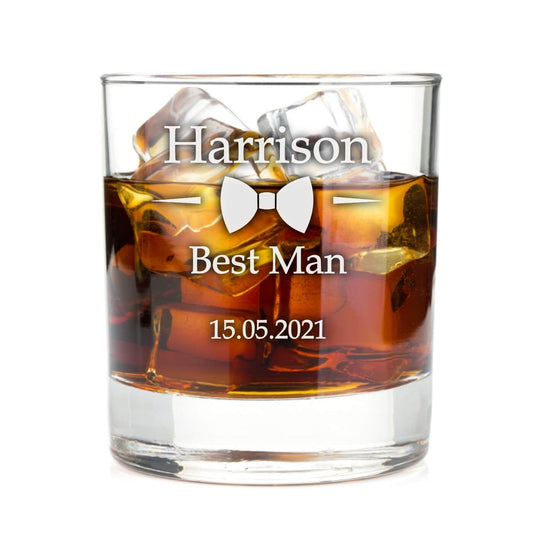 Personalised Whiskey Glass - Best Man