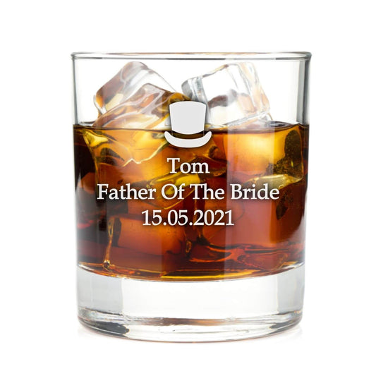 Personalised Whiskey Glass - Father of the Bride
