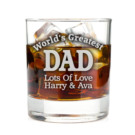 Personalised  Whisky Glass - World's Greatest