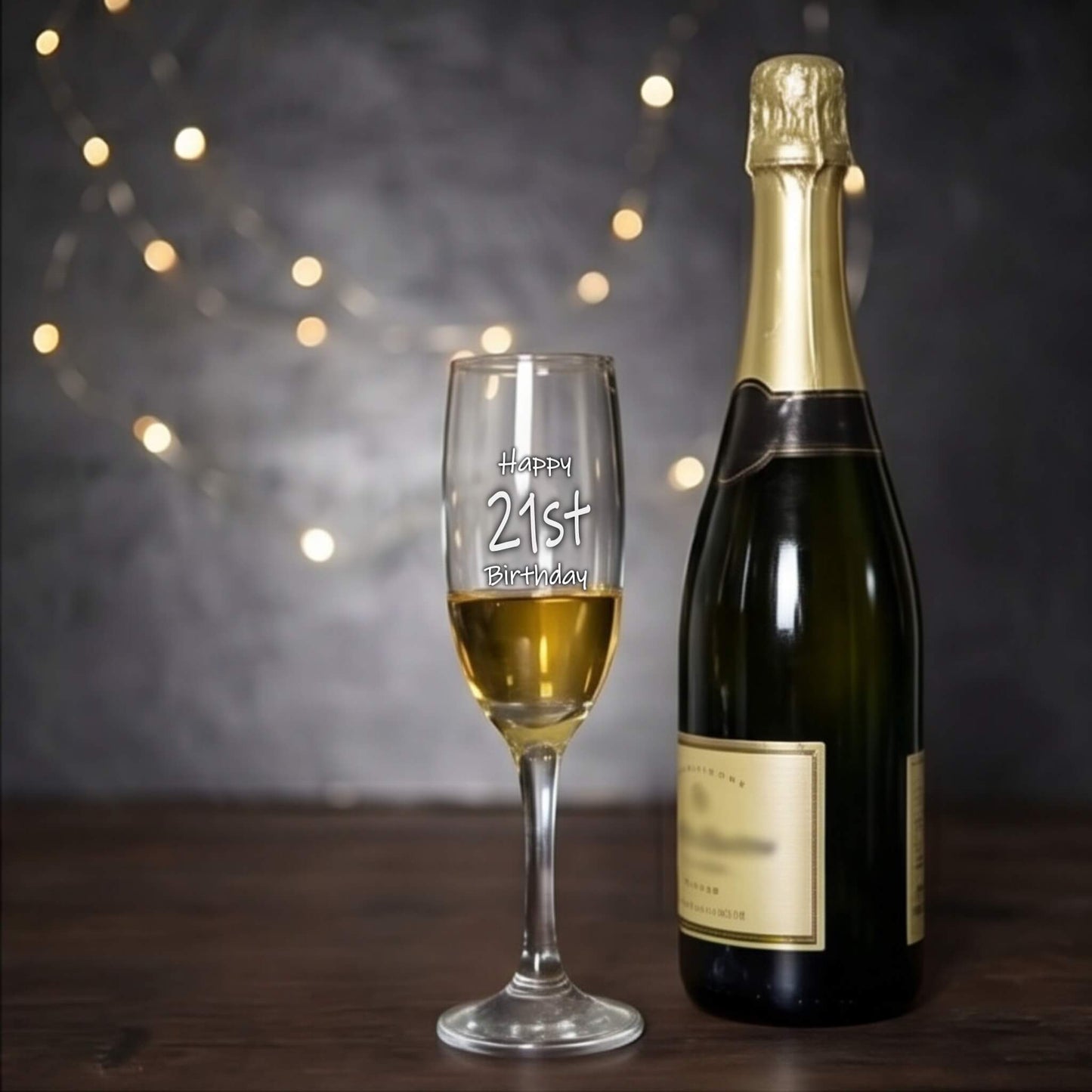 Personalised Prosecco Glass - Big Number