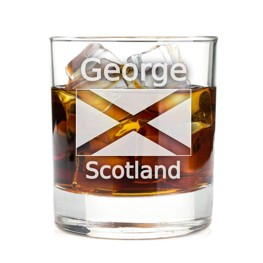 Personalised  Whisky Glass - Scotland