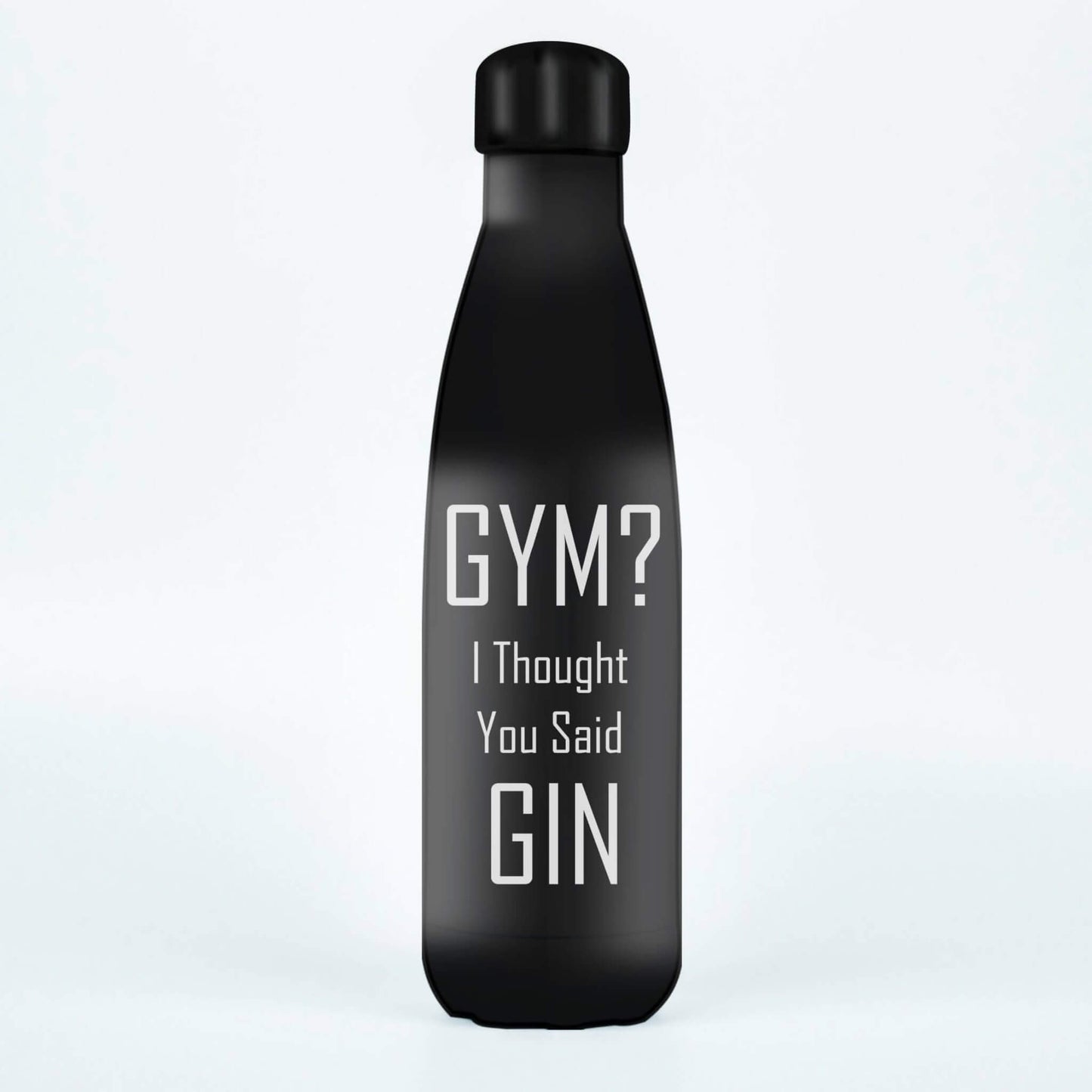 Personalised Metal Water Bottle - Gym or Gin?