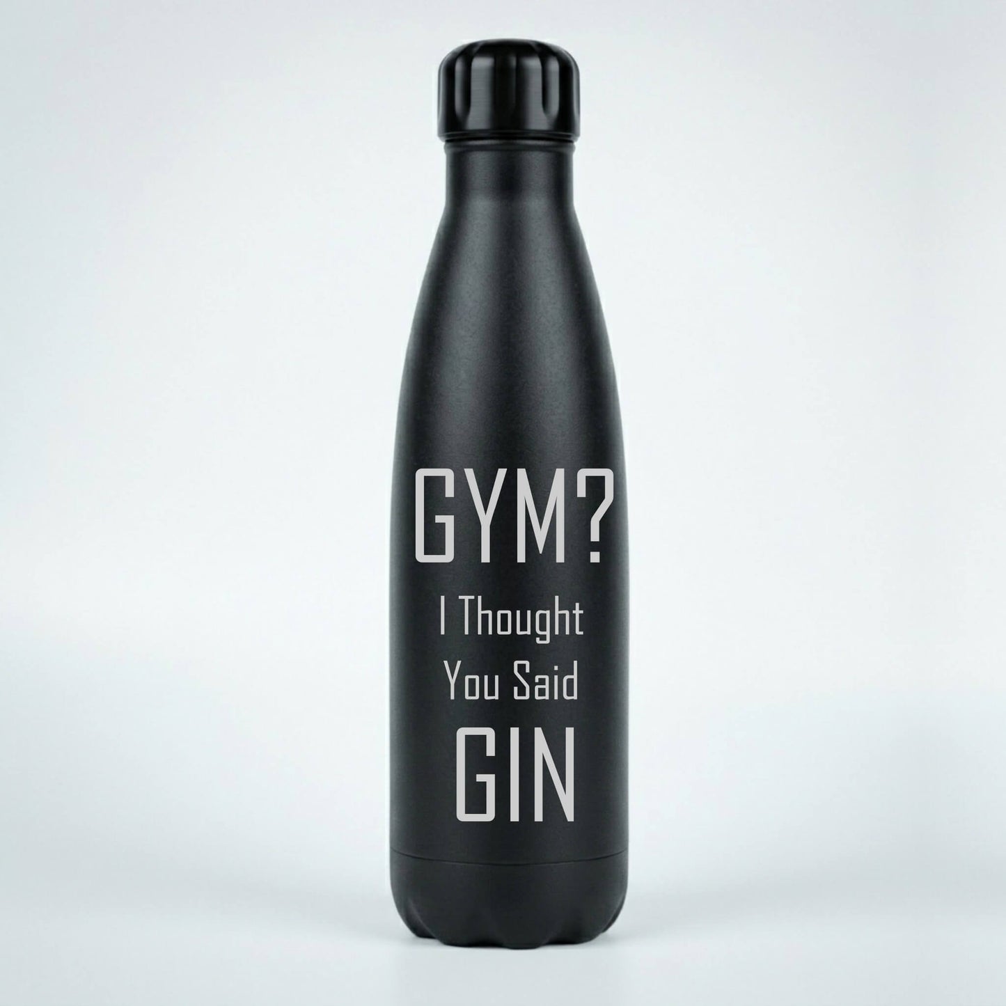 Personalised Metal Water Bottle - Gym or Gin?