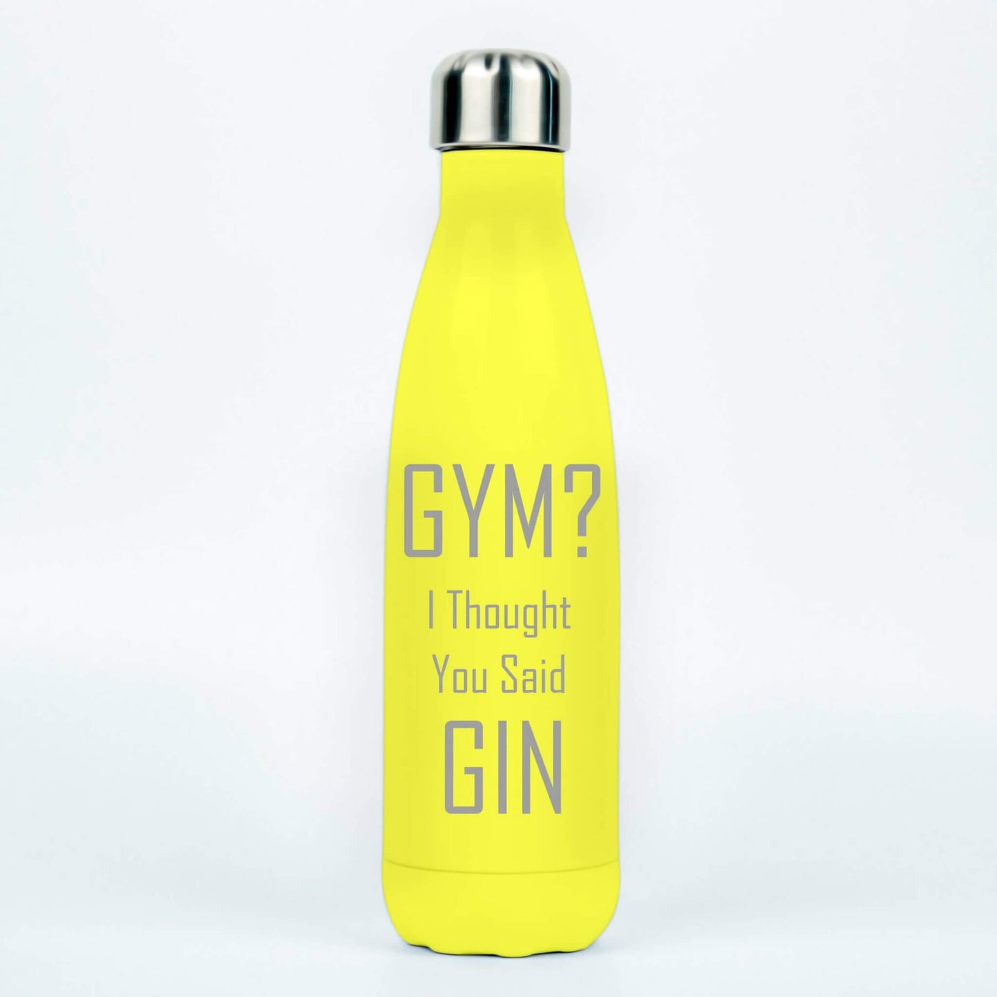 Personalised Metal Water Bottle - Gym or Gin?
